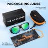 image:imageKastKing Chariton FitOver Polarized Wrap Around Over Sunglasses for Men and Women Ideal for Driving Fishing Cycling RunningD Gloss Demi  Greenchartruesse Mirror