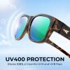 image:imageKastKing Chariton FitOver Polarized Wrap Around Over Sunglasses for Men and Women Ideal for Driving Fishing Cycling RunningD Gloss Demi  Greenchartruesse Mirror