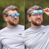 image:imageKastKing Chariton FitOver Polarized Wrap Around Over Sunglasses for Men and Women Ideal for Driving Fishing Cycling RunningF Gloss Tal Light Blue Frame  Ice Blue Mirror