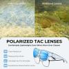 image:imageKastKing Chariton FitOver Polarized Wrap Around Over Sunglasses for Men and Women Ideal for Driving Fishing Cycling RunningF Gloss Tal Light Blue Frame  Ice Blue Mirror