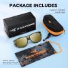 image:imageKastKing Chariton FitOver Polarized Wrap Around Over Sunglasses for Men and Women Ideal for Driving Fishing Cycling RunningH Gloss Tal Dark Olive Frame  Gold Mirror