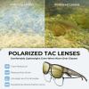 image:imageKastKing Chariton FitOver Polarized Wrap Around Over Sunglasses for Men and Women Ideal for Driving Fishing Cycling RunningH Gloss Tal Dark Olive Frame  Gold Mirror