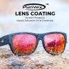 image:imageKastKing Chariton FitOver Polarized Wrap Around Over Sunglasses for Men and Women Ideal for Driving Fishing Cycling RunningI Matte Black Frame  Red Mirror