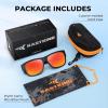 image:imageKastKing Chariton FitOver Polarized Wrap Around Over Sunglasses for Men and Women Ideal for Driving Fishing Cycling RunningI Matte Black Frame  Red Mirror