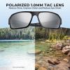 image:imageKastKing Chippewa Polarized Fishing Sunglasses UV400 Protection Full Wrap Frame Sports Cycling Sunglasses 10mm TAC LensesA Gloss Black Frame  Smoke Mirror