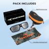image:imageKastKing Chippewa Polarized Fishing Sunglasses UV400 Protection Full Wrap Frame Sports Cycling Sunglasses 10mm TAC LensesA Gloss Black Frame  Smoke Mirror