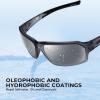 image:imageKastKing Chippewa Polarized Fishing Sunglasses UV400 Protection Full Wrap Frame Sports Cycling Sunglasses 10mm TAC LensesB Matt Smoke Crystal Frame  Smoke Mirror
