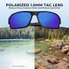 image:imageKastKing Chippewa Polarized Fishing Sunglasses UV400 Protection Full Wrap Frame Sports Cycling Sunglasses 10mm TAC LensesC Matte Black  Smok Frame  Cobalt Mirror
