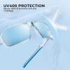 image:imageKastKing Chippewa Polarized Fishing Sunglasses UV400 Protection Full Wrap Frame Sports Cycling Sunglasses 10mm TAC LensesD Gloss Tal Light Blue Frame  Ice Blue Mirror