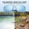 image:imageKastKing Chippewa Polarized Fishing Sunglasses UV400 Protection Full Wrap Frame Sports Cycling Sunglasses 10mm TAC LensesD Gloss Tal Light Blue Frame  Ice Blue Mirror