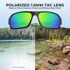 image:imageKastKing Chippewa Polarized Fishing Sunglasses UV400 Protection Full Wrap Frame Sports Cycling Sunglasses 10mm TAC LensesF Gloss Black Frame  Chartruesse Mirror