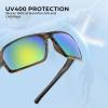 image:imageKastKing Chippewa Polarized Fishing Sunglasses UV400 Protection Full Wrap Frame Sports Cycling Sunglasses 10mm TAC LensesG Gloss Tal Brown  Silver Frame  Chartruesse Mirror