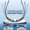 image:imageKastKing Chippewa Polarized Fishing Sunglasses UV400 Protection Full Wrap Frame Sports Cycling Sunglasses 10mm TAC LensesG Gloss Tal Brown  Silver Frame  Chartruesse Mirror