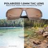 image:imageKastKing Chippewa Polarized Fishing Sunglasses UV400 Protection Full Wrap Frame Sports Cycling Sunglasses 10mm TAC LensesI Gloss Clear Grey Frame  Brown Mirror