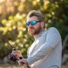 image:imageKastKing Chippewa Polarized Fishing Sunglasses UV400 Protection Full Wrap Frame Sports Cycling Sunglasses 10mm TAC LensesK Matte Smoke Crystal Frame  Blue White Mirror