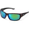 image:imageKastKing Ellijay Bifocal Polarized Sunglasses BiFocal x15 x20 x25 Magnifications Wrap Sport Reader SunglassesGloss Demi Frame  Brown  Chartreuse Mirror