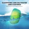 image:imageKastKing Ellijay Bifocal Polarized Sunglasses BiFocal x15 x20 x25 Magnifications Wrap Sport Reader SunglassesGloss Demi Frame  Brown  Chartreuse Mirror