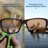 image:imageKastKing Ellijay Bifocal Polarized Sunglasses BiFocal x15 x20 x25 Magnifications Wrap Sport Reader SunglassesGloss Demi Frame  Brown  Chartreuse Mirror