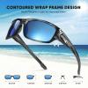 image:imageKastKing Ellijay Bifocal Polarized Sunglasses BiFocal x15 x20 x25 Magnifications Wrap Sport Reader SunglassesGloss Graydrift Frame  Smoke  Ocean Mirror
