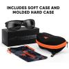 image:imageKastKing Ellijay Bifocal Polarized Sunglasses BiFocal x15 x20 x25 Magnifications Wrap Sport Reader SunglassesMatte Black Frame  Smoke Lens