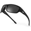 image:imageKastKing Ellijay Bifocal Polarized Sunglasses BiFocal x15 x20 x25 Magnifications Wrap Sport Reader SunglassesMatte Black Frame  Smoke Lens