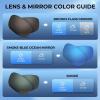 image:imageKastKing Estero Polarized SunglassesBiFocal x15x20x25 MagnificationsWrap Frame Sport Reader Sunglasses for MenampWomenMatte Black Frame smoke Lens blue Mirror