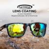image:imageKastKing FlatRock Polarized Sport Sunglasses for Men and Women Ideal for Driving Fishing Cycling Running UV ProtectionFrame Black Lens Brown  Chartreuse Mirror