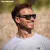 image:imageKastKing FlatRock Polarized Sport Sunglasses for Men and Women Ideal for Driving Fishing Cycling Running UV ProtectionFrame Black Lens Brown  Chartreuse Mirror