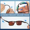 image:imageKastKing FlatRock Polarized Sport Sunglasses for Men and Women Ideal for Driving Fishing Cycling Running UV ProtectionFrame Black Lens Brown  Chartreuse Mirror