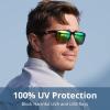 image:imageKastKing FlatRock Polarized Sport Sunglasses for Men and Women Ideal for Driving Fishing Cycling Running UV ProtectionFrame Gloss Demi Lens Brown  Chartreuse Mirror
