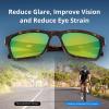 image:imageKastKing FlatRock Polarized Sport Sunglasses for Men and Women Ideal for Driving Fishing Cycling Running UV ProtectionFrame Gloss Demi Lens Brown  Chartreuse Mirror