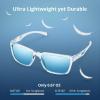 image:imageKastKing FlatRock Polarized Sport Sunglasses for Men and Women Ideal for Driving Fishing Cycling Running UV ProtectionFrame Gloss Tal Light Blue Lens Smoke  Ice Blue Mirror