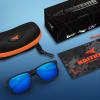 image:imageKastKing FlatRock Polarized Sport Sunglasses for Men and Women Ideal for Driving Fishing Cycling Running UV ProtectionFrame Matte Black Lens Smoke  Cobalt Mirror