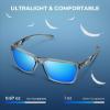 image:imageKastKing FlatRock Polarized Sport Sunglasses for Men and Women Ideal for Driving Fishing Cycling Running UV ProtectionFrame Smoke Crystal Lens Smoke  Blue Ocean Mirror