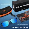 image:imageKastKing FlatRock Polarized Sport Sunglasses for Men and Women Ideal for Driving Fishing Cycling Running UV ProtectionFrame Smoke Crystal Lens Smoke  Blue Ocean Mirror