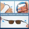 image:imageKastKing FlatRock Polarized Sport Sunglasses for Men and Women Ideal for Driving Fishing Cycling Running UV ProtectionFrame Smoke Crystal Lens Smoke  Blue Ocean Mirror