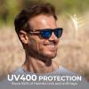 image:imageKastKing FlatRock Polarized Sport Sunglasses for Men and Women Ideal for Driving Fishing Cycling Running UV ProtectionFrame Smoke Crystal Lens Smoke  Blue Ocean Mirror