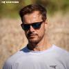 image:imageKastKing FlatRock Polarized Sport Sunglasses for Men and Women Ideal for Driving Fishing Cycling Running UV ProtectionFrame Tal Brown Lens Smoke  Blue Ocean Mirror