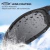 image:imageKastKing Hiwassee Polarized Sport Sunglasses for Men and Women Wrap Sunglasses for Fishing Cycling and RunningUV ProtectionFrame Black  Lens Chartreuse Mirror