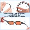 image:imageKastKing Hiwassee Polarized Sport Sunglasses for Men and Women Wrap Sunglasses for Fishing Cycling and RunningUV ProtectionFrame Matte Blackout  Lens Copper
