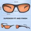 image:imageKastKing Hiwassee Polarized Sport Sunglasses for Men and Women Wrap Sunglasses for Fishing Cycling and RunningUV ProtectionFrame Matte Blackout  Lens Copper