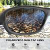 image:imageKastKing Hiwassee Polarized Sport Sunglasses for Men and Women Wrap Sunglasses for Fishing Cycling and RunningUV ProtectionFrame Matte Smoke Crystal  Lens Smoke
