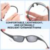 image:imageKastKing Hiwassee Polarized Sport Sunglasses for Men and Women Wrap Sunglasses for Fishing Cycling and RunningUV ProtectionFrame Matte Smoke Crystal  Lens Smoke