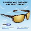 image:imageKastKing Huzzah Polarized Sport Sunglasses for Men and Women Ideal for Driving Fishing Cycling and RunningUV ProtectionFrame Gloss Demi Lens Browngolden Bronze