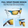image:imageKastKing Huzzah Polarized Sport Sunglasses for Men and Women Ideal for Driving Fishing Cycling and RunningUV ProtectionFrame Gloss Demi Lens Browngolden Bronze