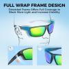 image:imageKastKing Huzzah Polarized Sport Sunglasses for Men and Women Ideal for Driving Fishing Cycling and RunningUV ProtectionFrame Gloss Smoke Crystal Lens Chartreuse Mirror