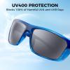 image:imageKastKing Huzzah Polarized Sport Sunglasses for Men and Women Ideal for Driving Fishing Cycling and RunningUV ProtectionFrame Gloss Tal Blue Dark Navy Horn Lens Smoke