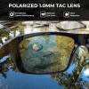 image:imageKastKing Huzzah Polarized Sport Sunglasses for Men and Women Ideal for Driving Fishing Cycling and RunningUV ProtectionFrame Gloss Tal Brown Lens Blue Ocean Mirror