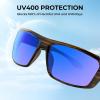 image:imageKastKing Huzzah Polarized Sport Sunglasses for Men and Women Ideal for Driving Fishing Cycling and RunningUV ProtectionFrame Gloss Tal Brown Lens Blue Ocean Mirror