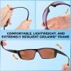 image:imageKastKing Huzzah Polarized Sport Sunglasses for Men and Women Ideal for Driving Fishing Cycling and RunningUV ProtectionFrame Gloss Tal Brown Lens Chartreuse Mirror